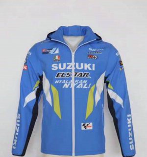 Veste Softshell Suzuki Ecstar Homme 2021 Moto GP Bleu Mxgp 003