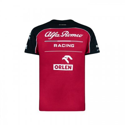 T Shirt Alfa Romeo Homme Formule 1 Officiel Team F1 Racing Tendance 2021 Noir Rouge T Shirt Alfa Romeo Homme Formule 1 Officiel Team F1 Racing Tendance 2021 Noir Rouge