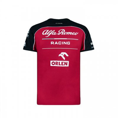T Shirt Alfa Romeo Homme Formule 1 Officiel Team F1 Racing Tendance 2021 Noir Rouge