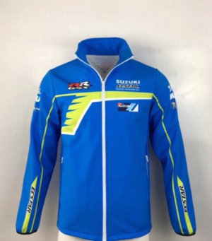 Veste Softshell Suzuki Ecstar Homme 2021 Moto GP Bleu Mxgp 001